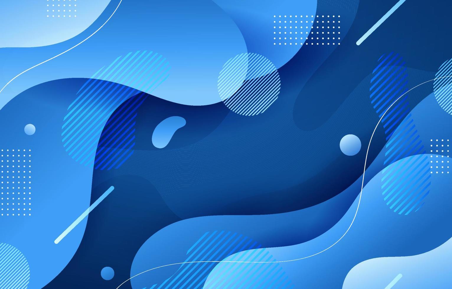 Abstract Wavy Blue Background vector