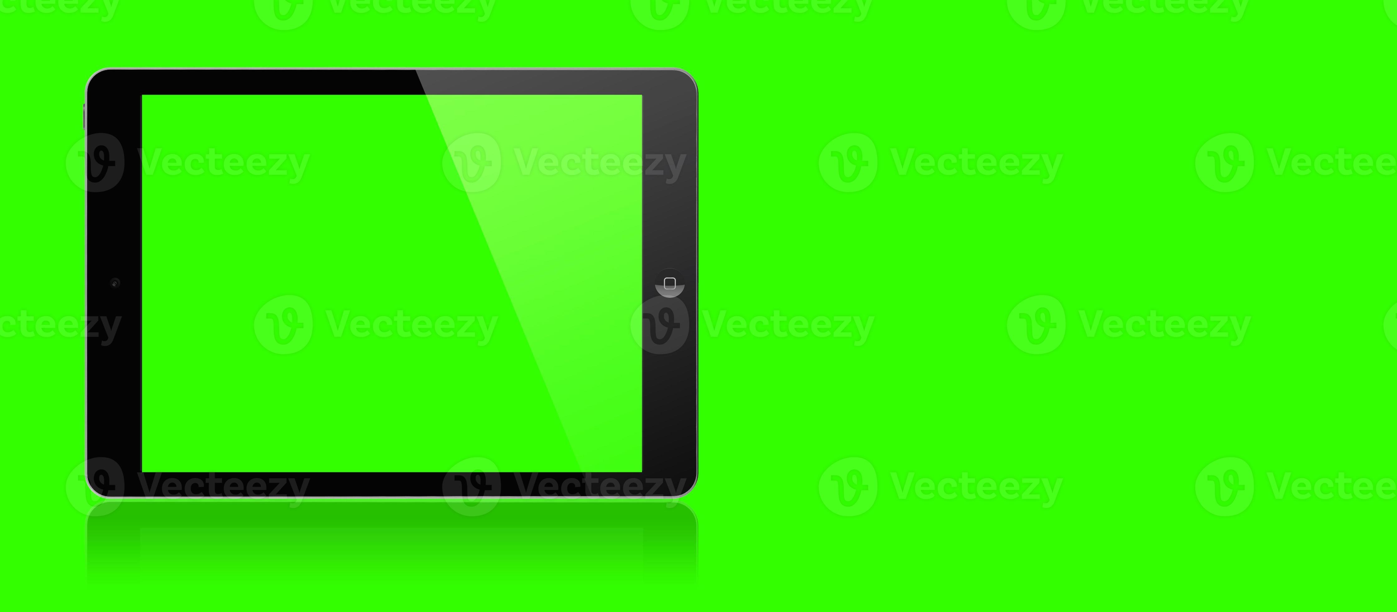 Mockup image of 3d rendering White tablet pc or smartphone with blank green  screen on green background. fit for using design element. 4561209 Stock  Photo at Vecteezy