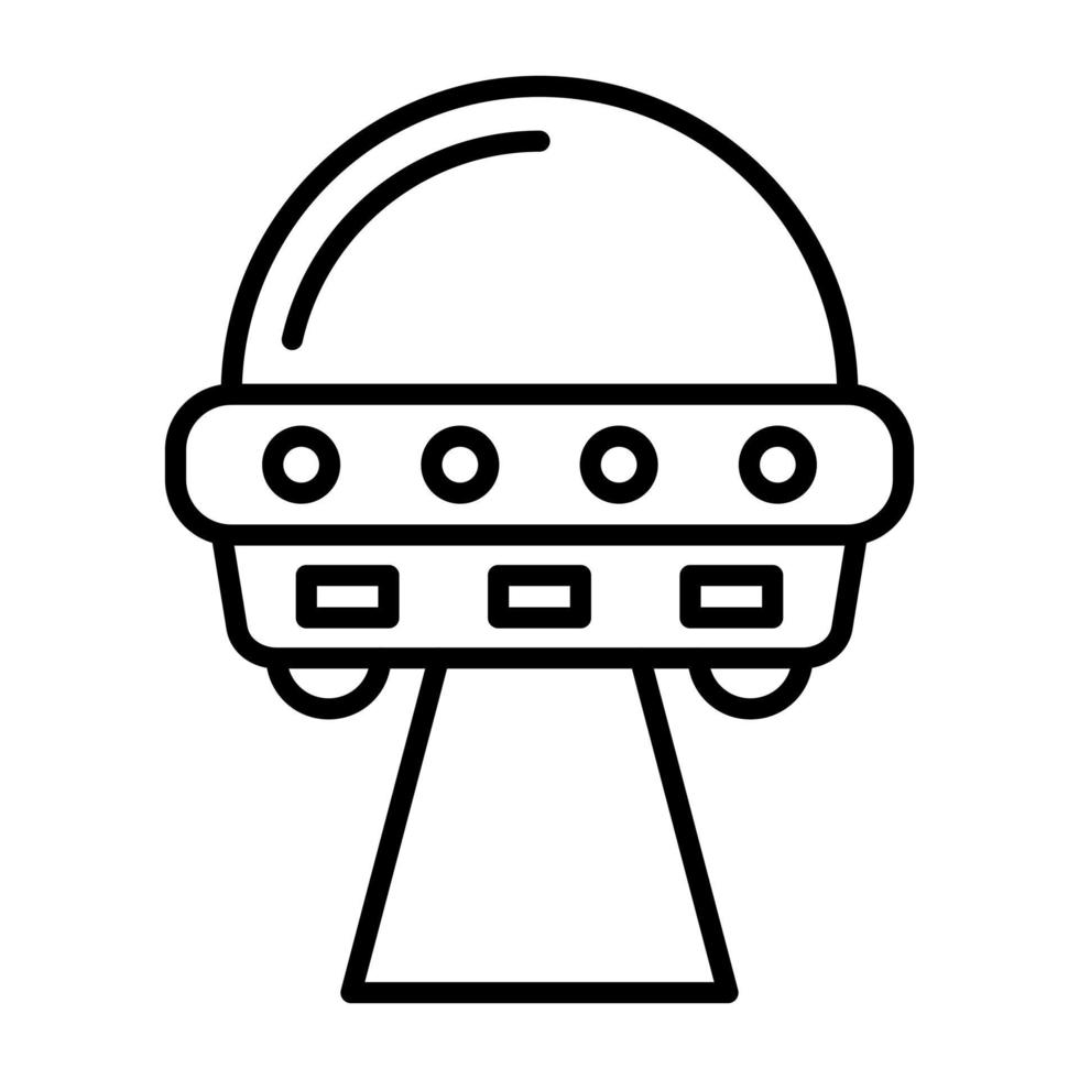 Sci fi Movie Line Icon vector