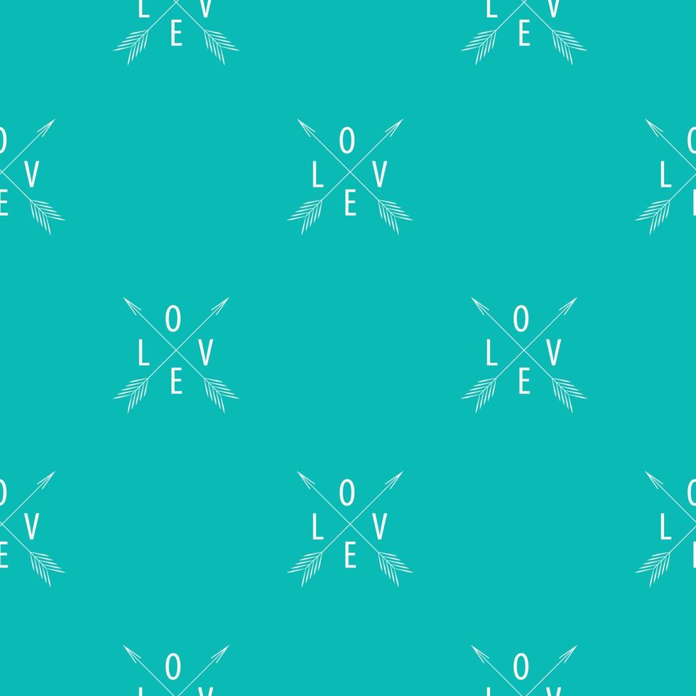 Abstract Seamless Pattern Background witj Love Heart Symbol. Vector Illustration