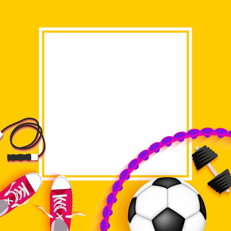 Abstract Fitness Sport Background. Vector Illustration