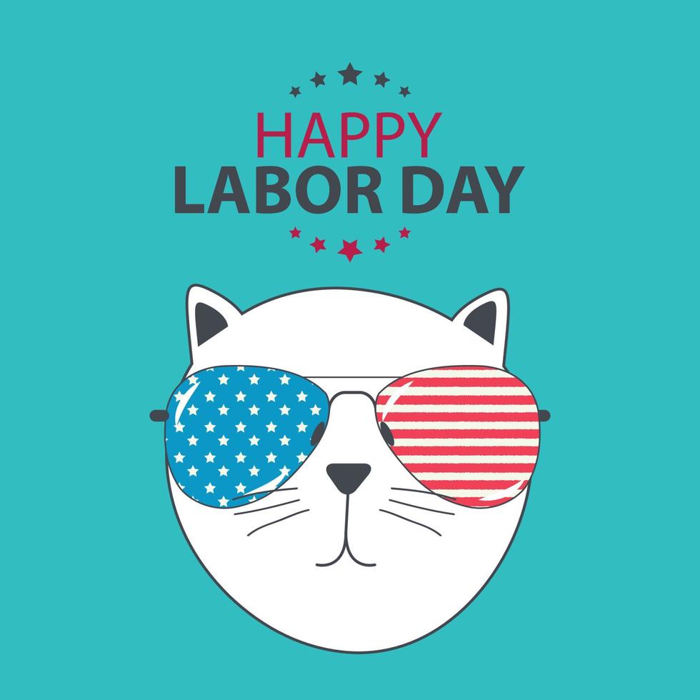 Happy Labor Day Poster Vector Illustration