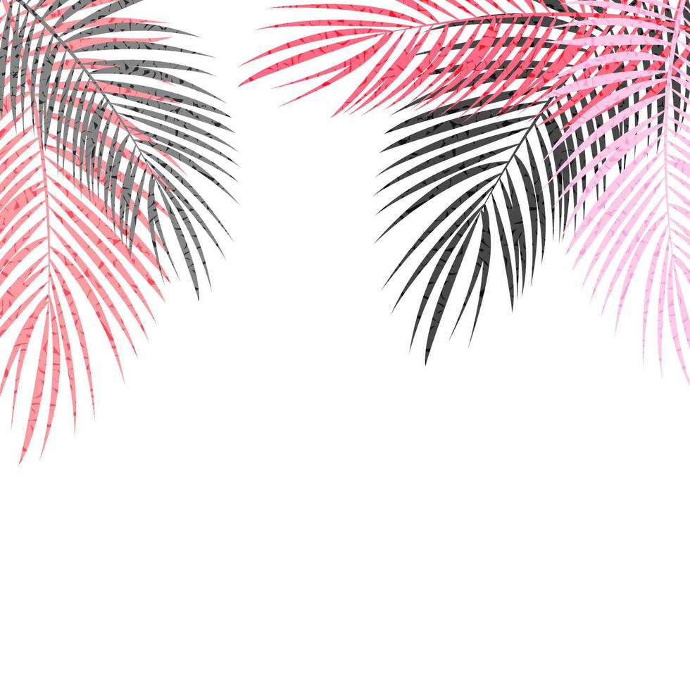 Palm Leaf Vector Background Illustration