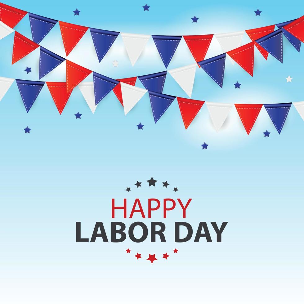 Happy Labor Day Poster Vector Illustration