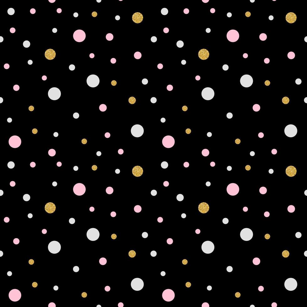 Colorful seamless pattern background with dots. Vector Illustration