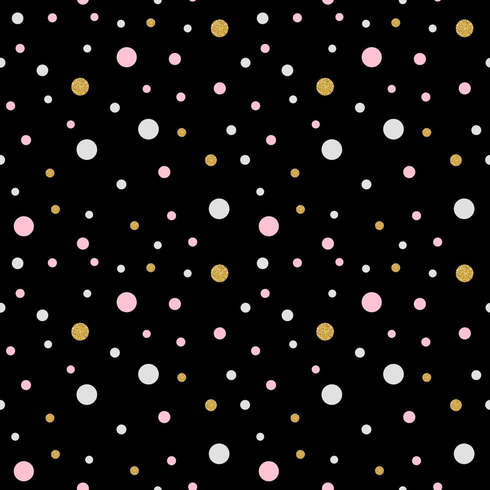 Colorful seamless pattern background with dots. Vector Illustration