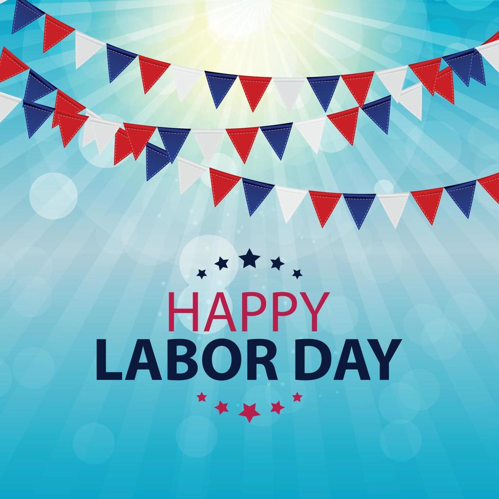 Happy Labor Day Poster Vector Illustration