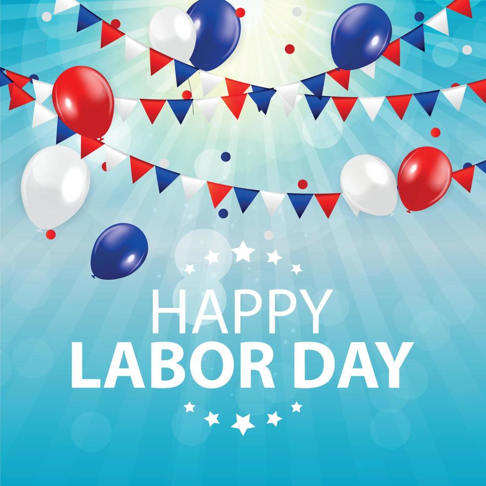 Happy Labor Day Poster Vector Illustration