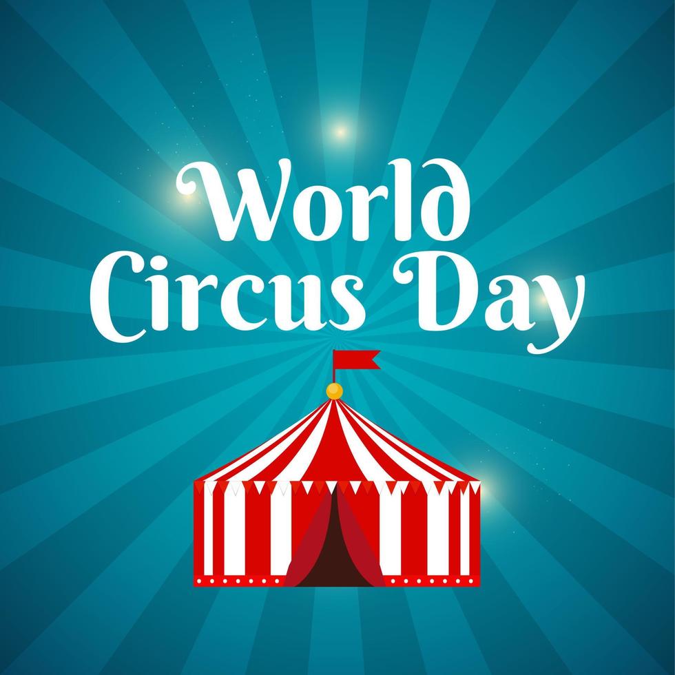 Ilustración de vector de fondo del día mundial del circo