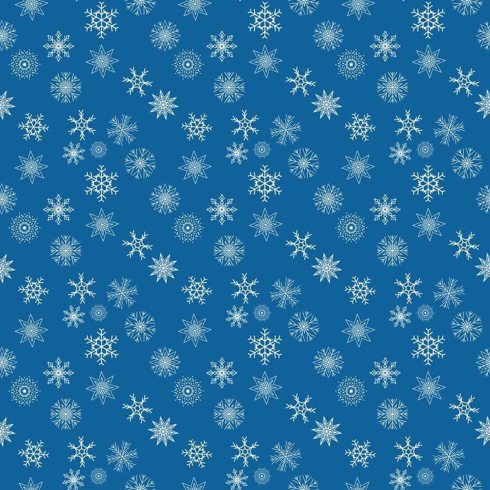 Christmas Snowflakes. seamless pattern. Background. Vector Illustration.