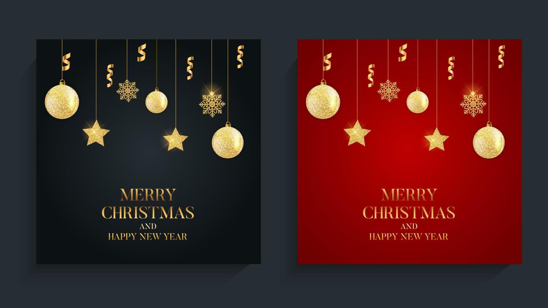 Abstract Holiday New Year and Merry Christmas Background. Vector Illustration