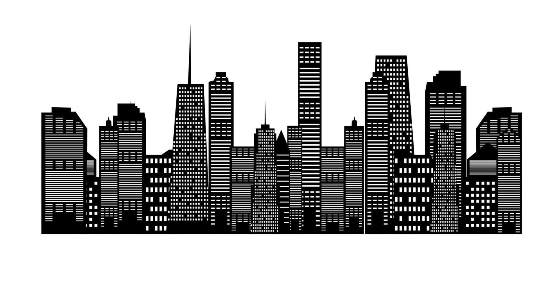 silueta de la ciudad de fondo. ilustración vectorial vector