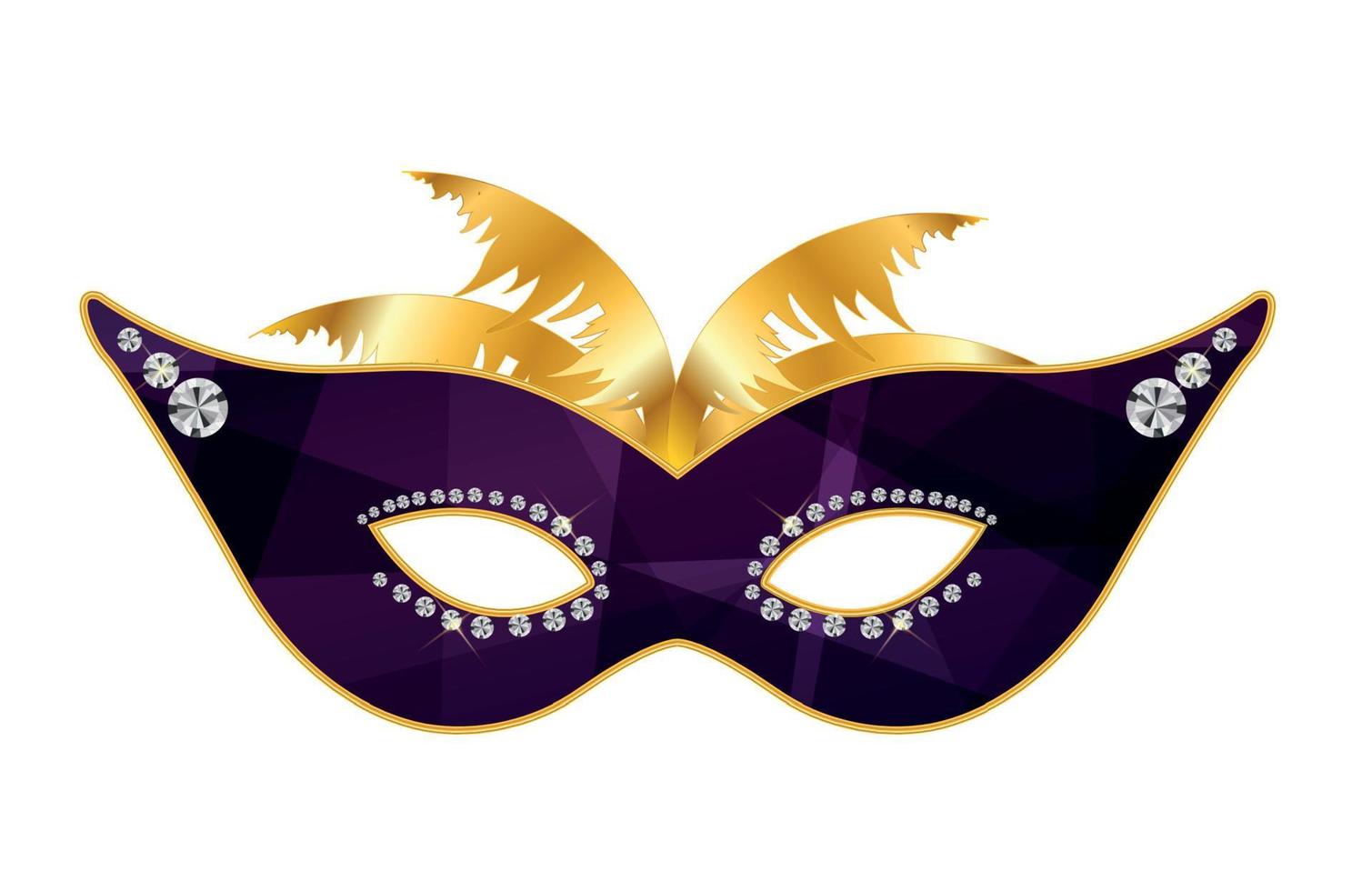 Carnival mask icon. Vector Illustration