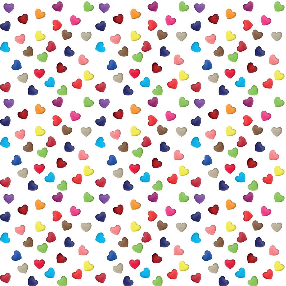 Hearts for Valentine's Day Sale, seamless pattern. Vector Illustration.