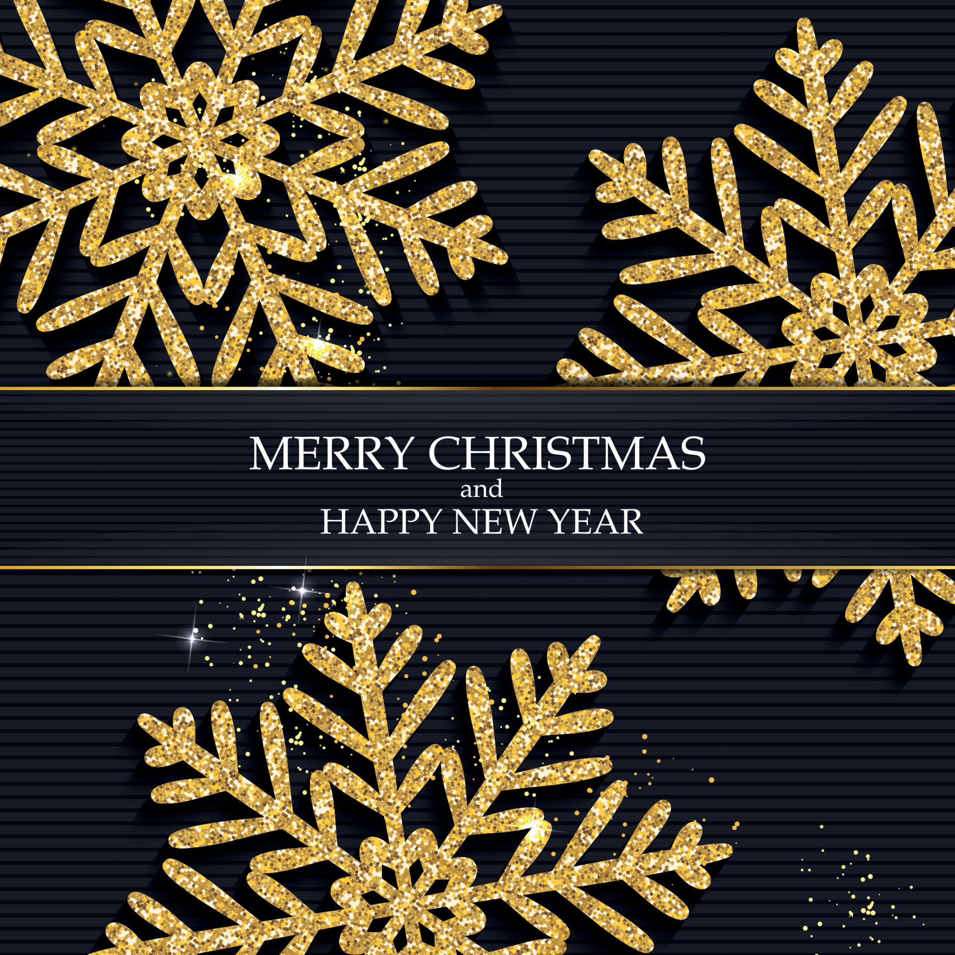 New Year and Merry Christmas Background. Vector Illustration 4562770 ...