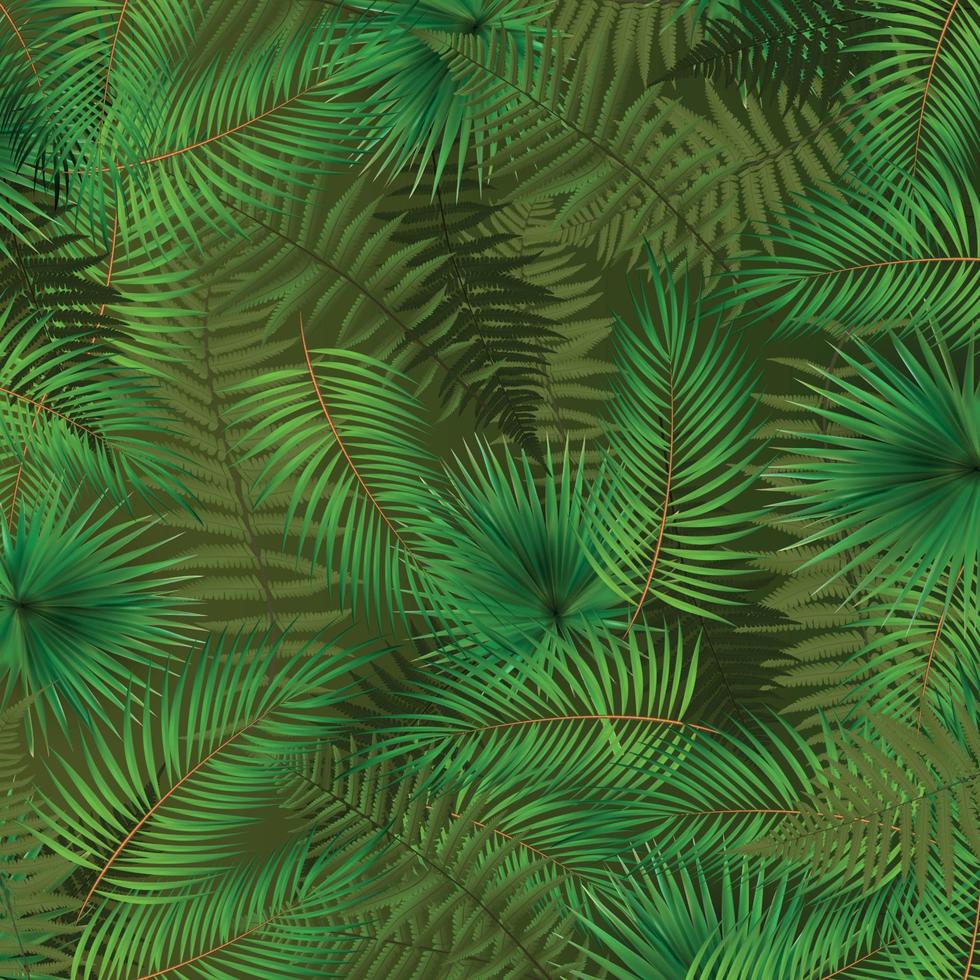 Colorful naturalistic background from the leaf of Libistones Palm. Vector Illustration.