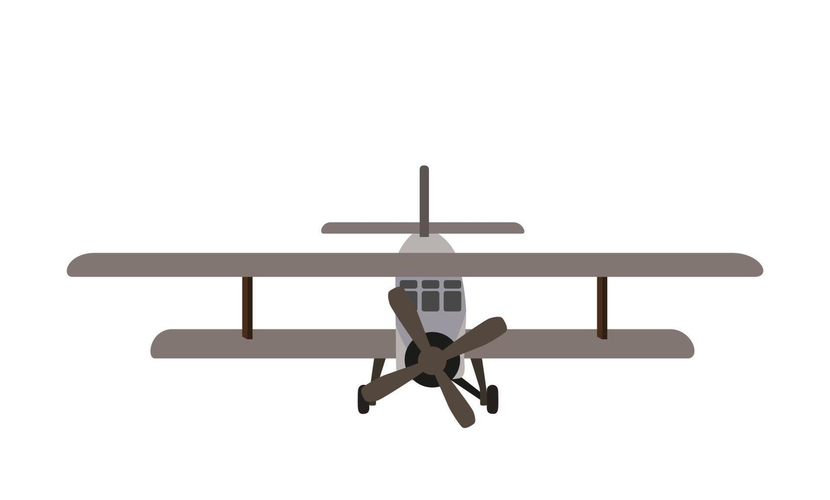 modelo de color de un avión viejo. aislado sobre fondo blanco. ilustración vectorial vector