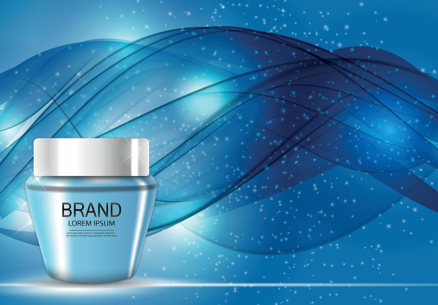 Design Cosmetics Product  Template for Ads or Magazine Background. 3D Realistic Vector Iillustration