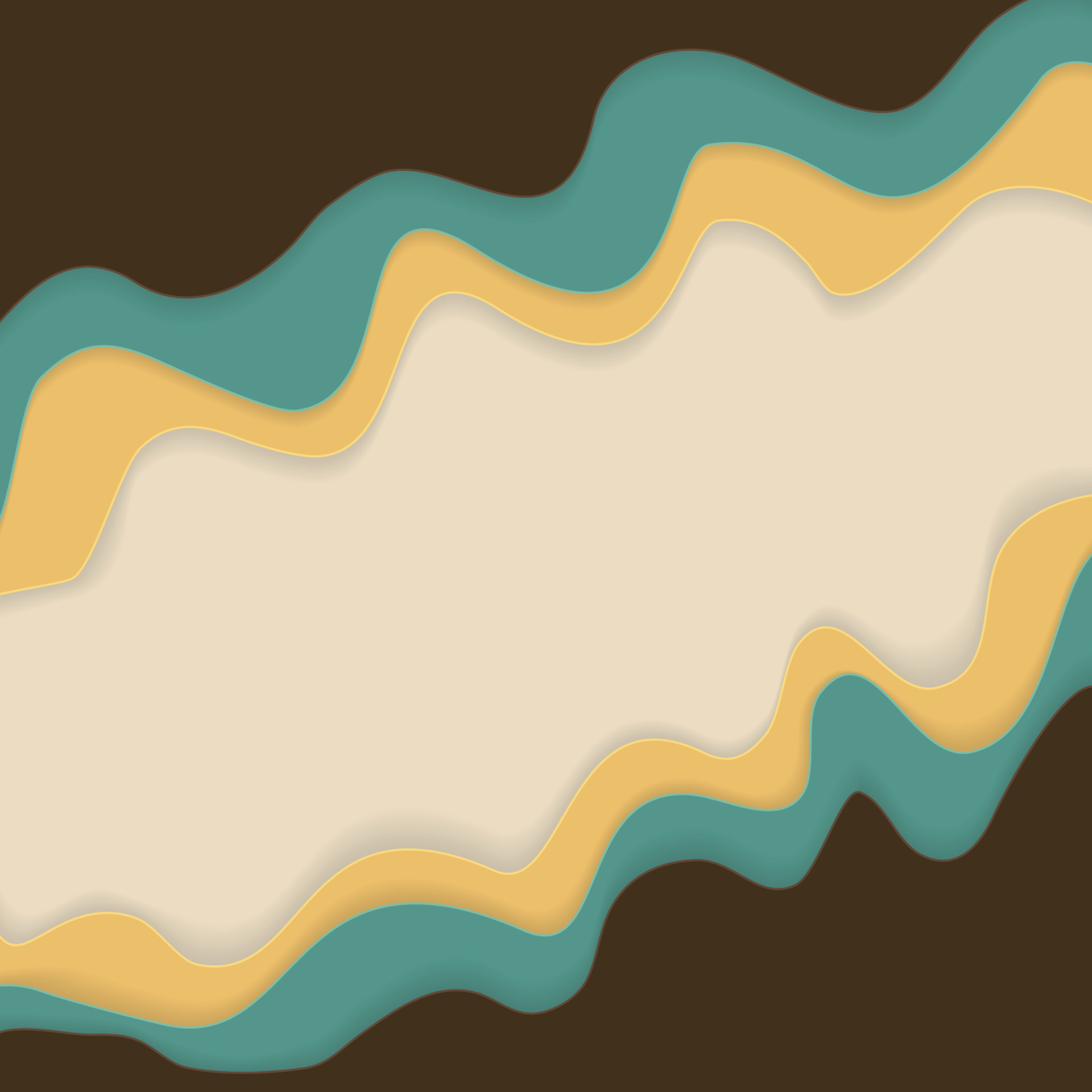 Abstract Colored Wave Background in Ice Cream Colours. Vector