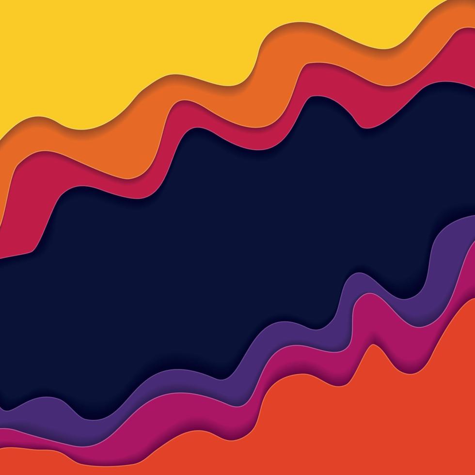 Abstract Colored Wave  Background. Vector Illustratio