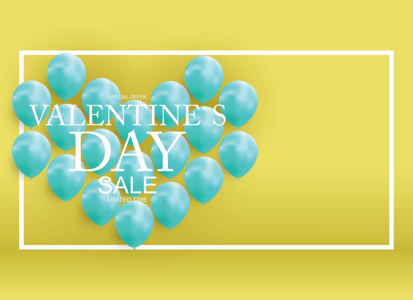 Valentines Day Sale, Discont Card. Vector Illustration