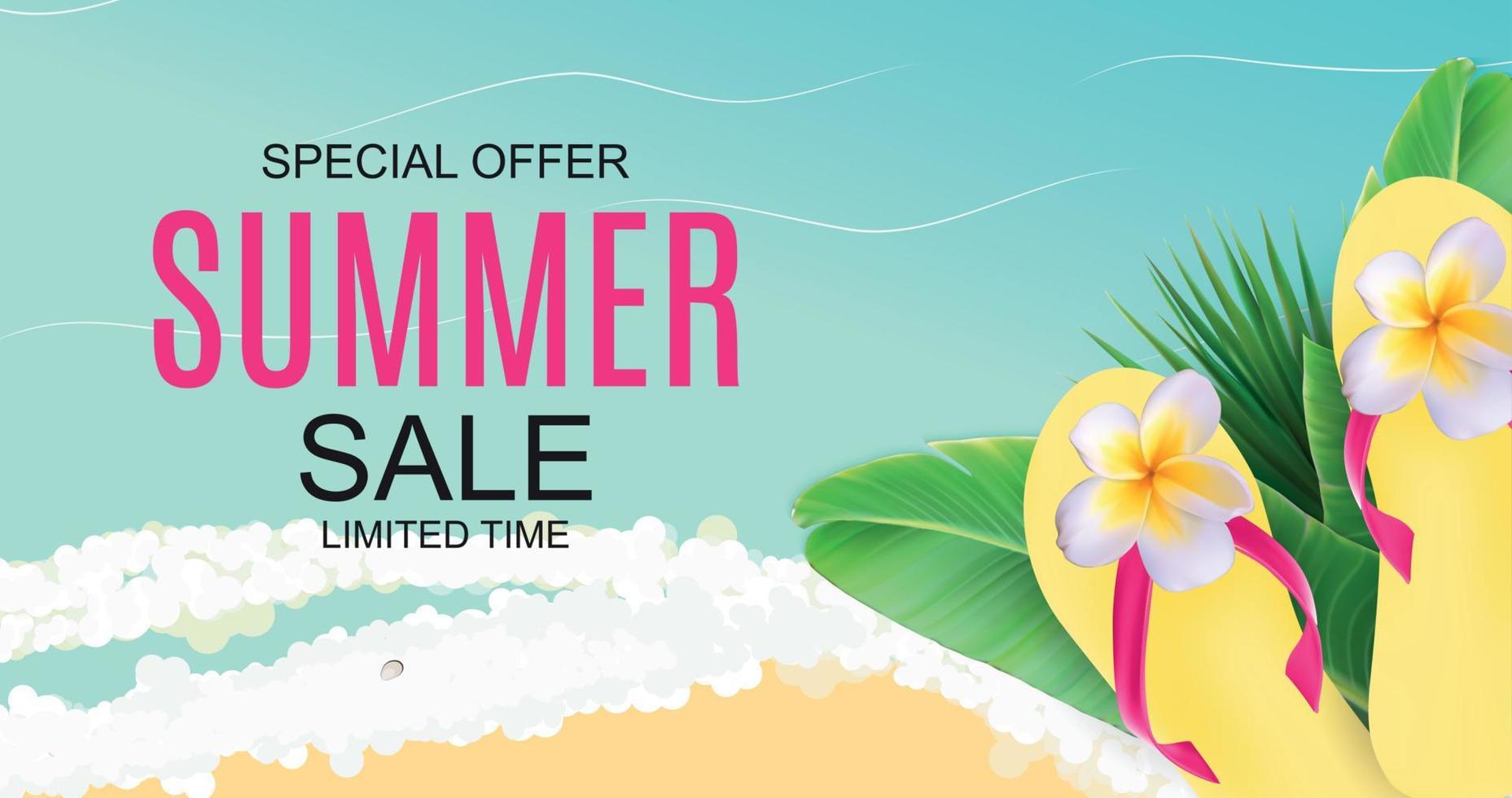 Summer Sale concept Background. Vector Illustration