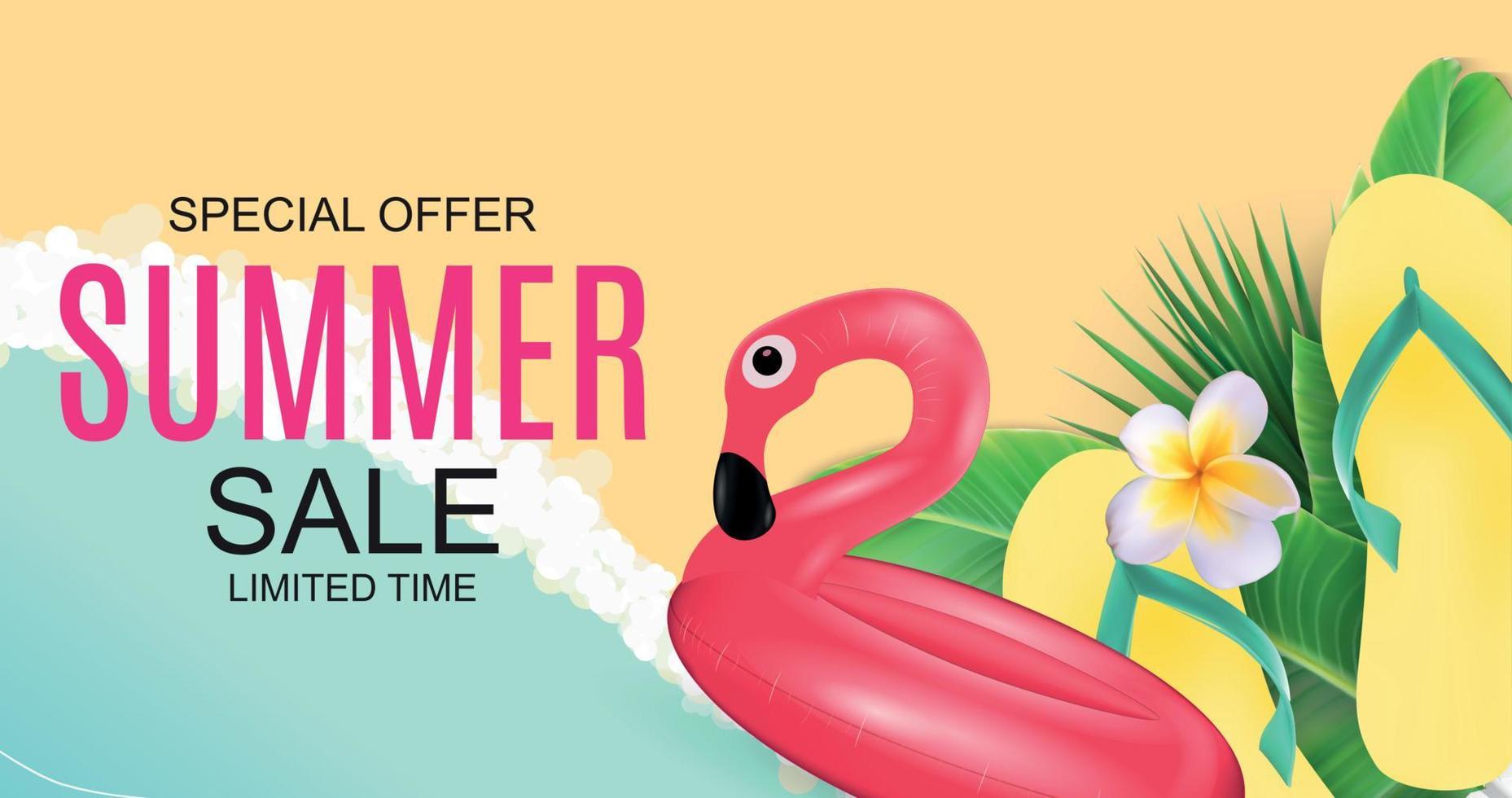 Summer Sale concept Background. Vector Illustration