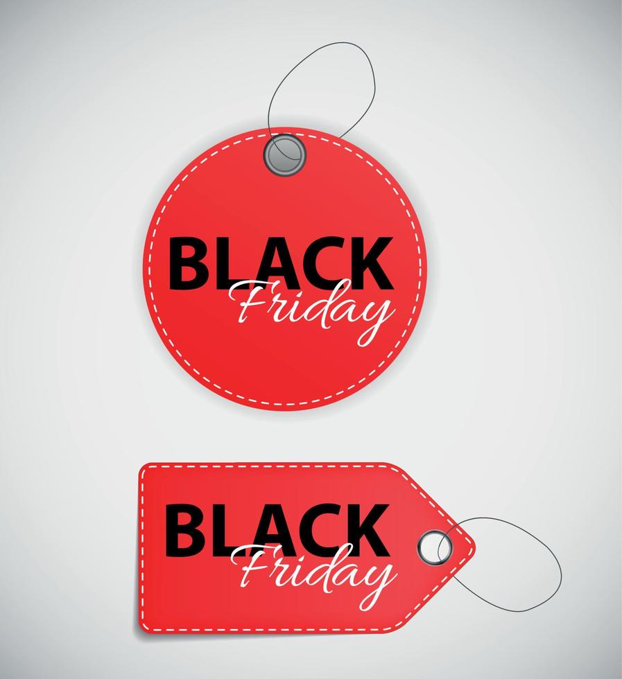 Black Friday Sale Label Vector Illustration