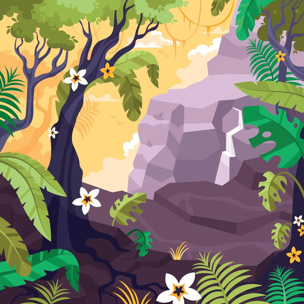 ilustración de fondo de paisaje vector