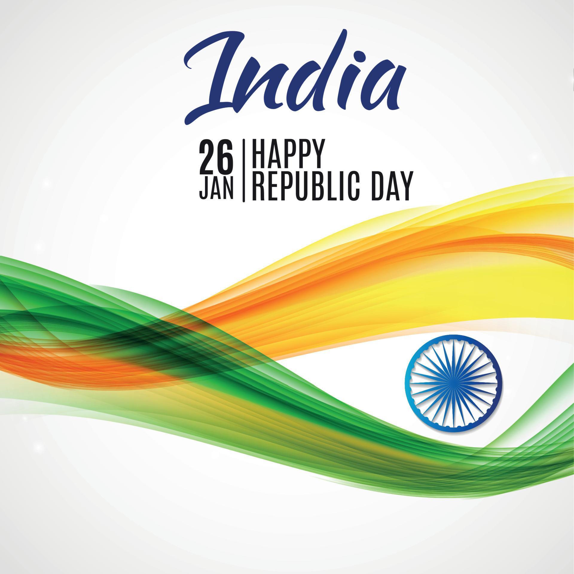 Happy India Republic Day26 January. Vector Illustration 4564282 Vector