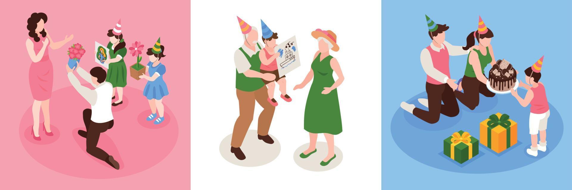 Birthday Congratulation Concept Design vector