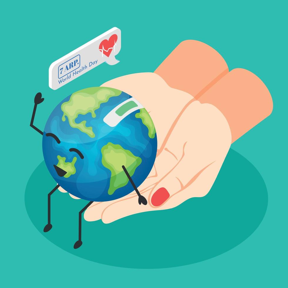 World Health Day Concept vector