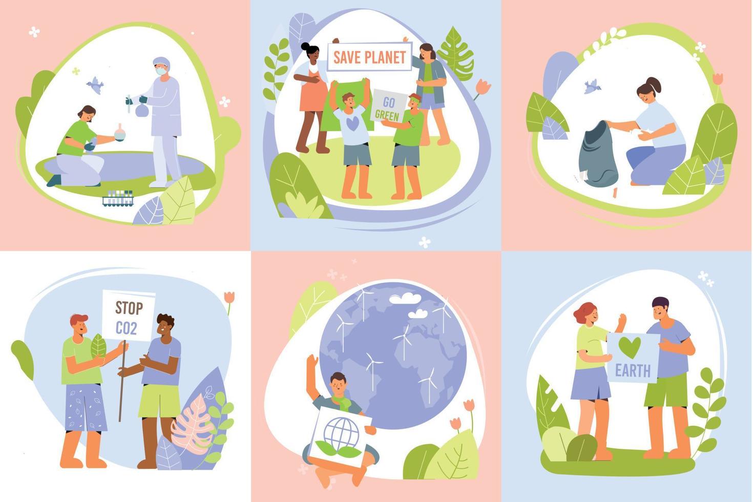Save Planet Design Concept vector