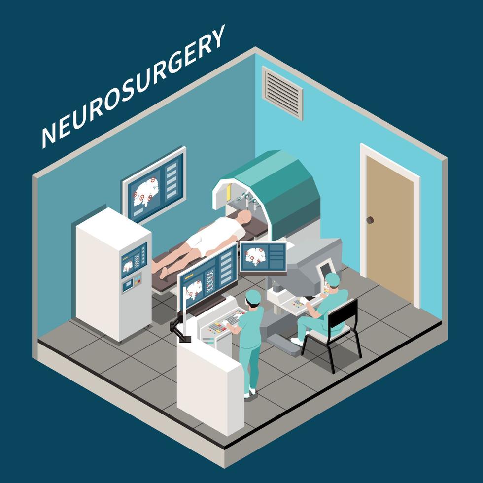 Robotic Surgery Illustration vector