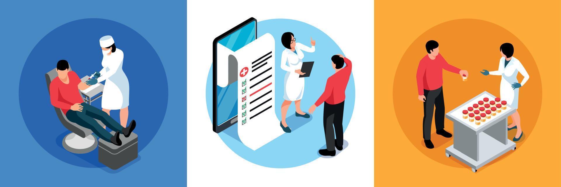 Lab Diagnostic Design Concept vector