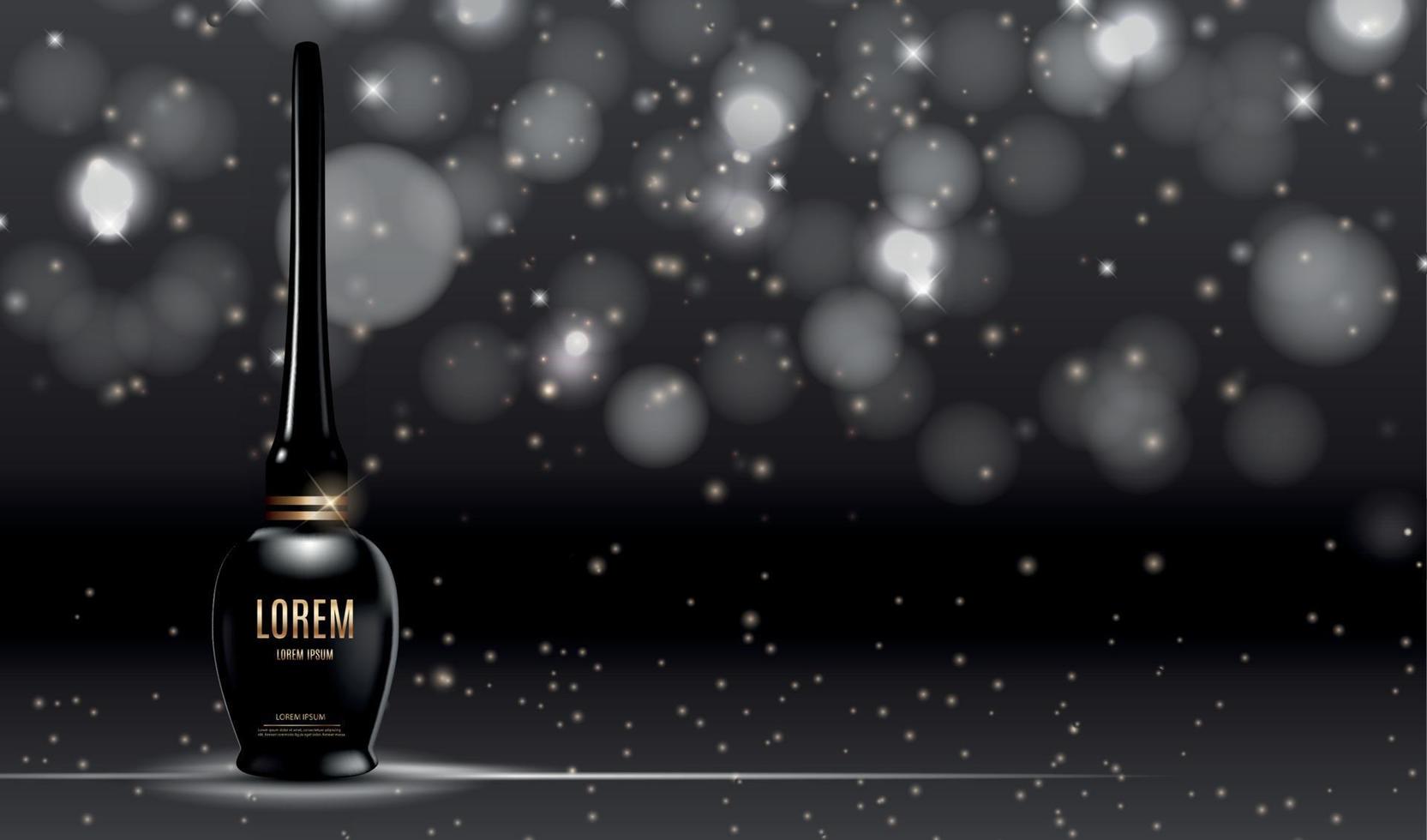 Design Cosmetics Product  Template for Ads or Magazine Background. 3D Realistic Vector Iillustration