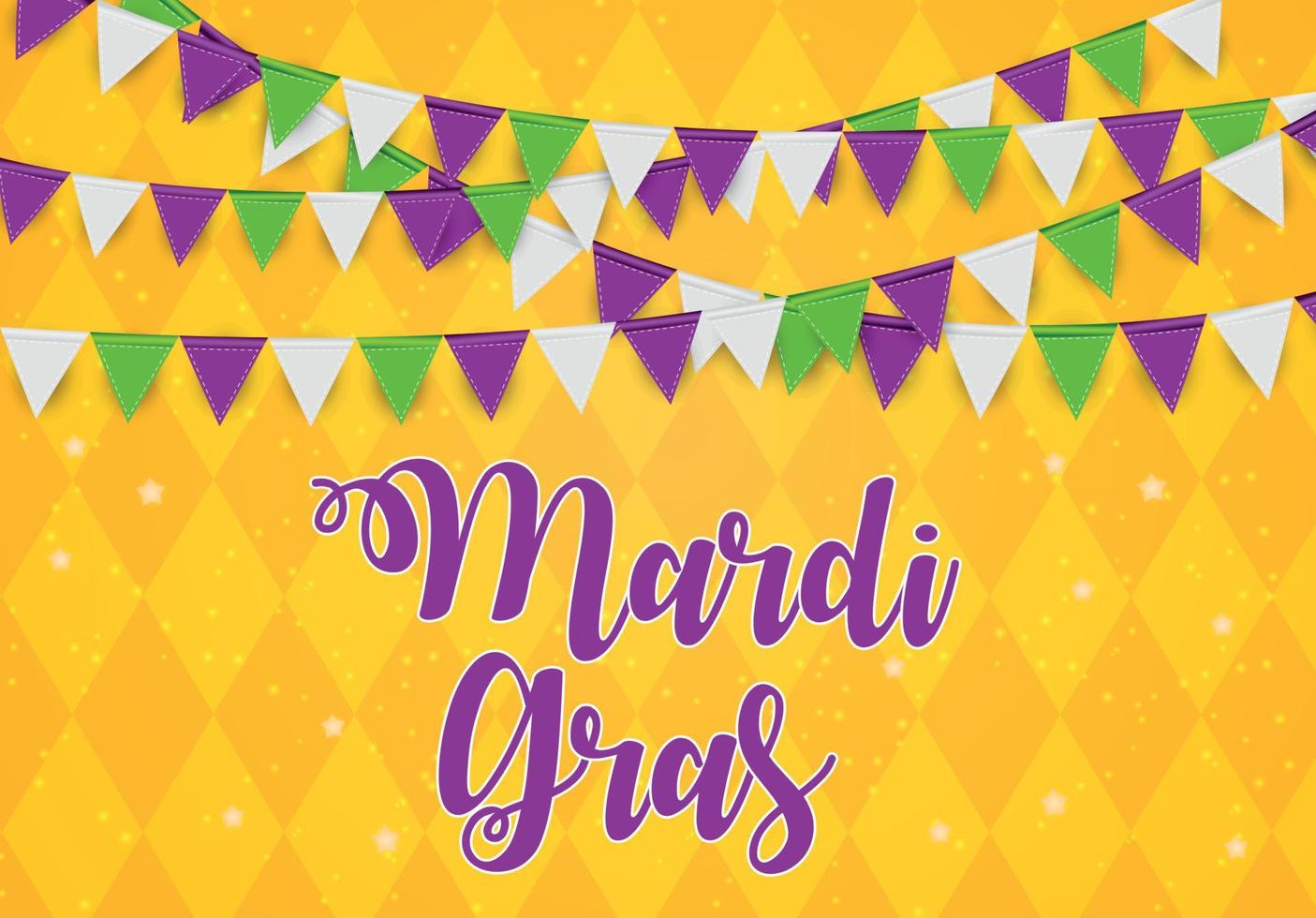 Mardi Gras Brochure Template.Celebration Greeting Card Backround. Vecor Illustration vector