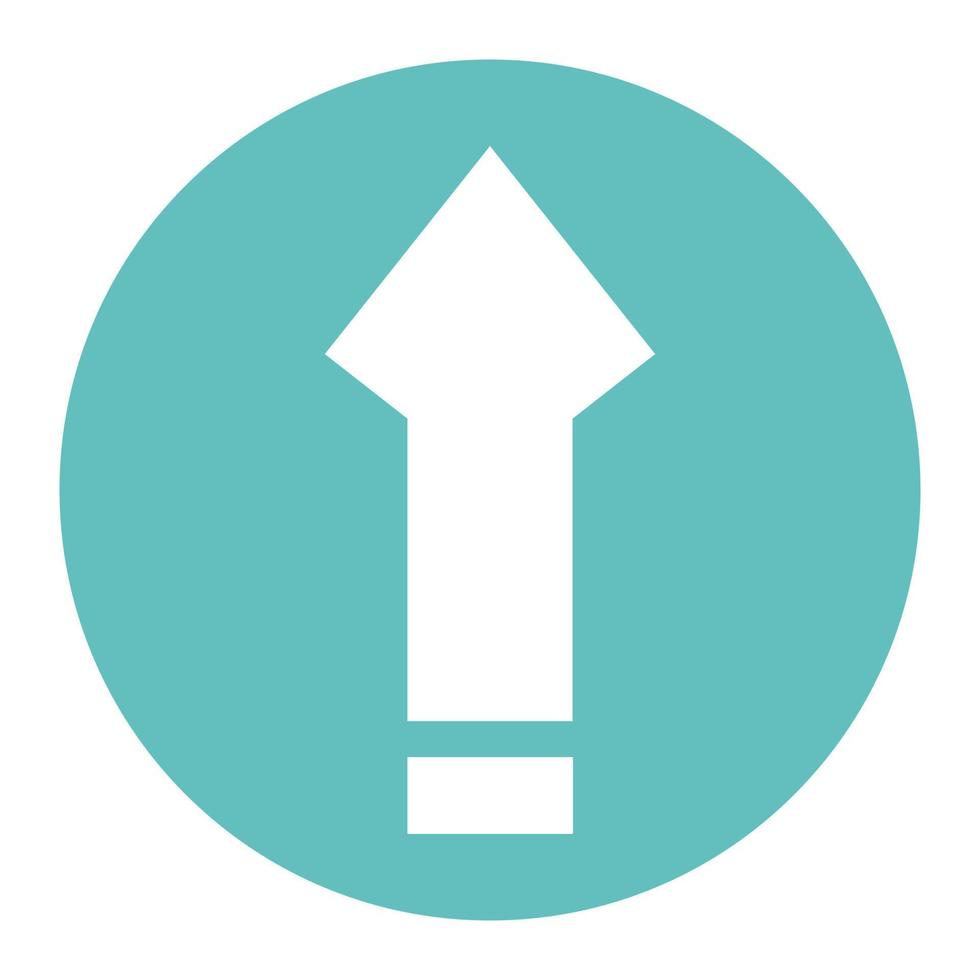 Arrow on white background vector