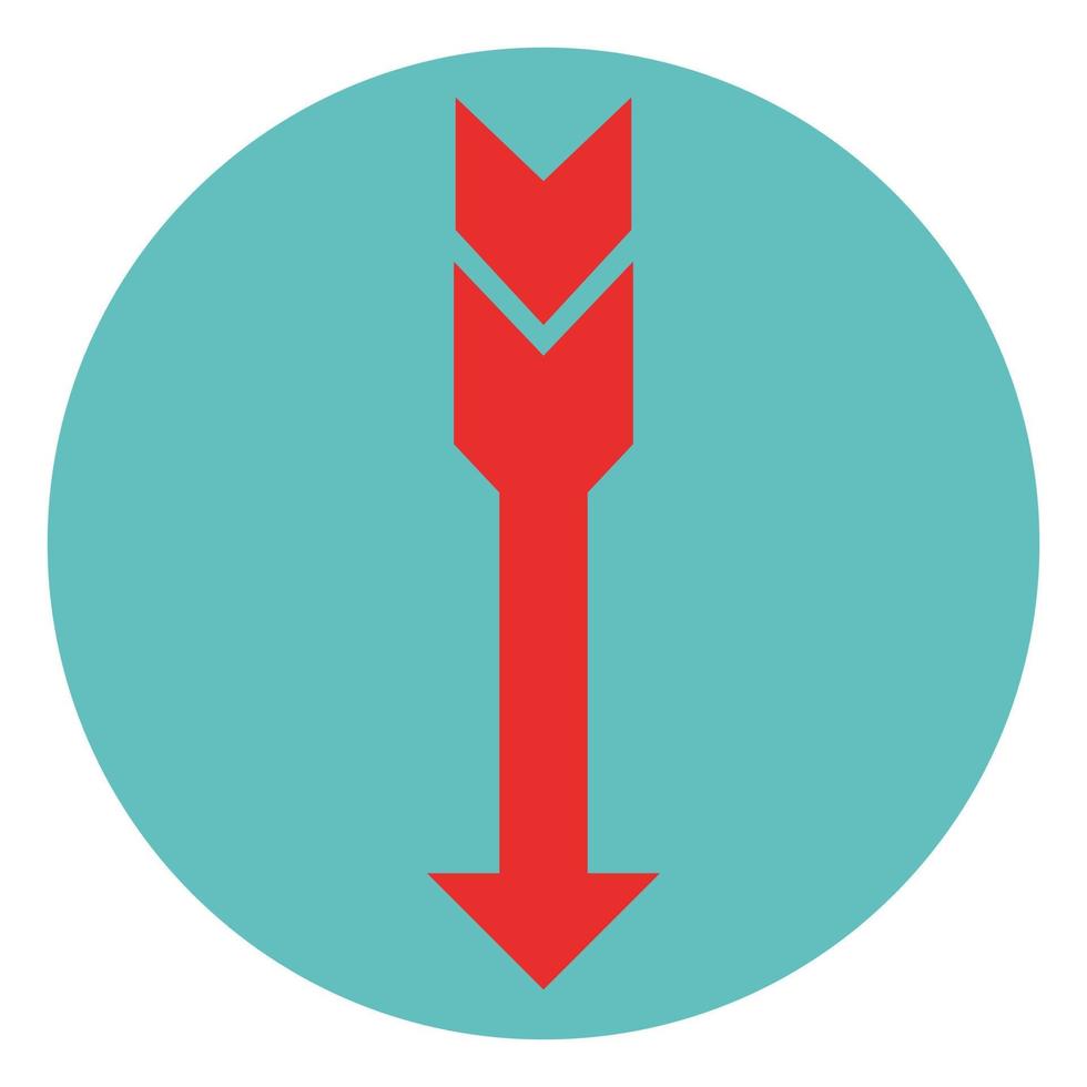 Arrow on white background vector