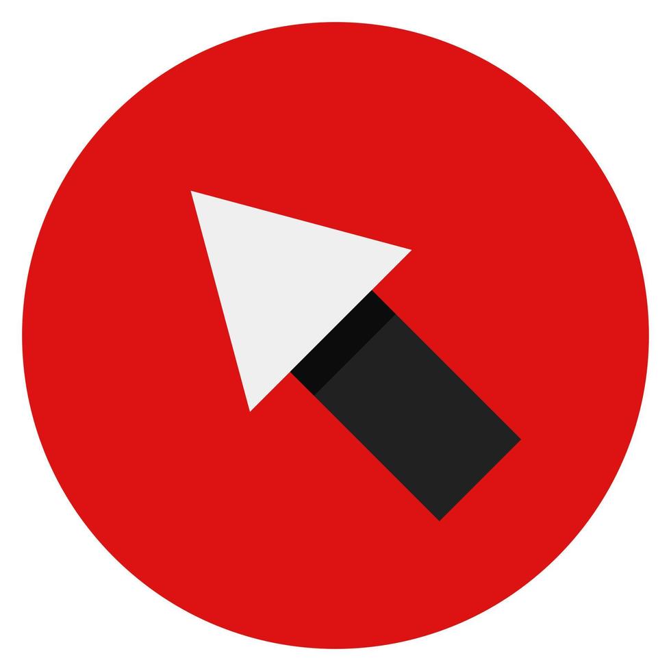 Arrow on white background vector