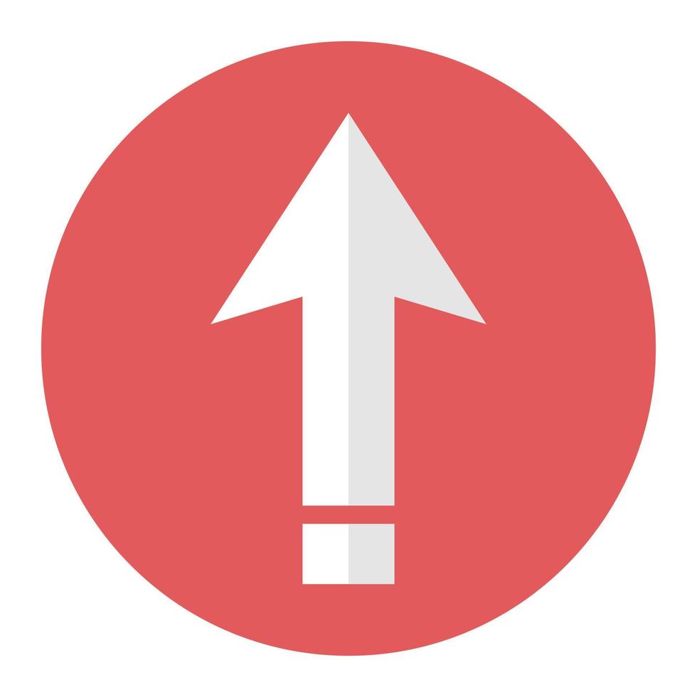 Arrow on white background vector