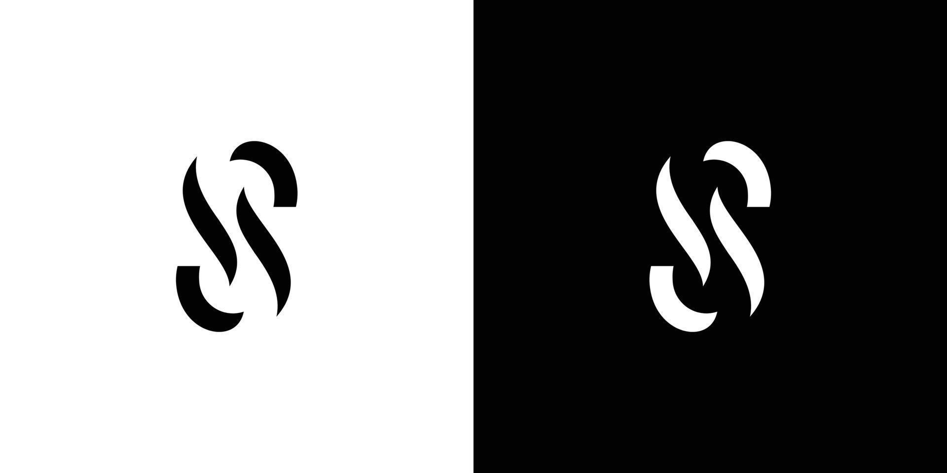 Modern and elegant letter S initials logo vector