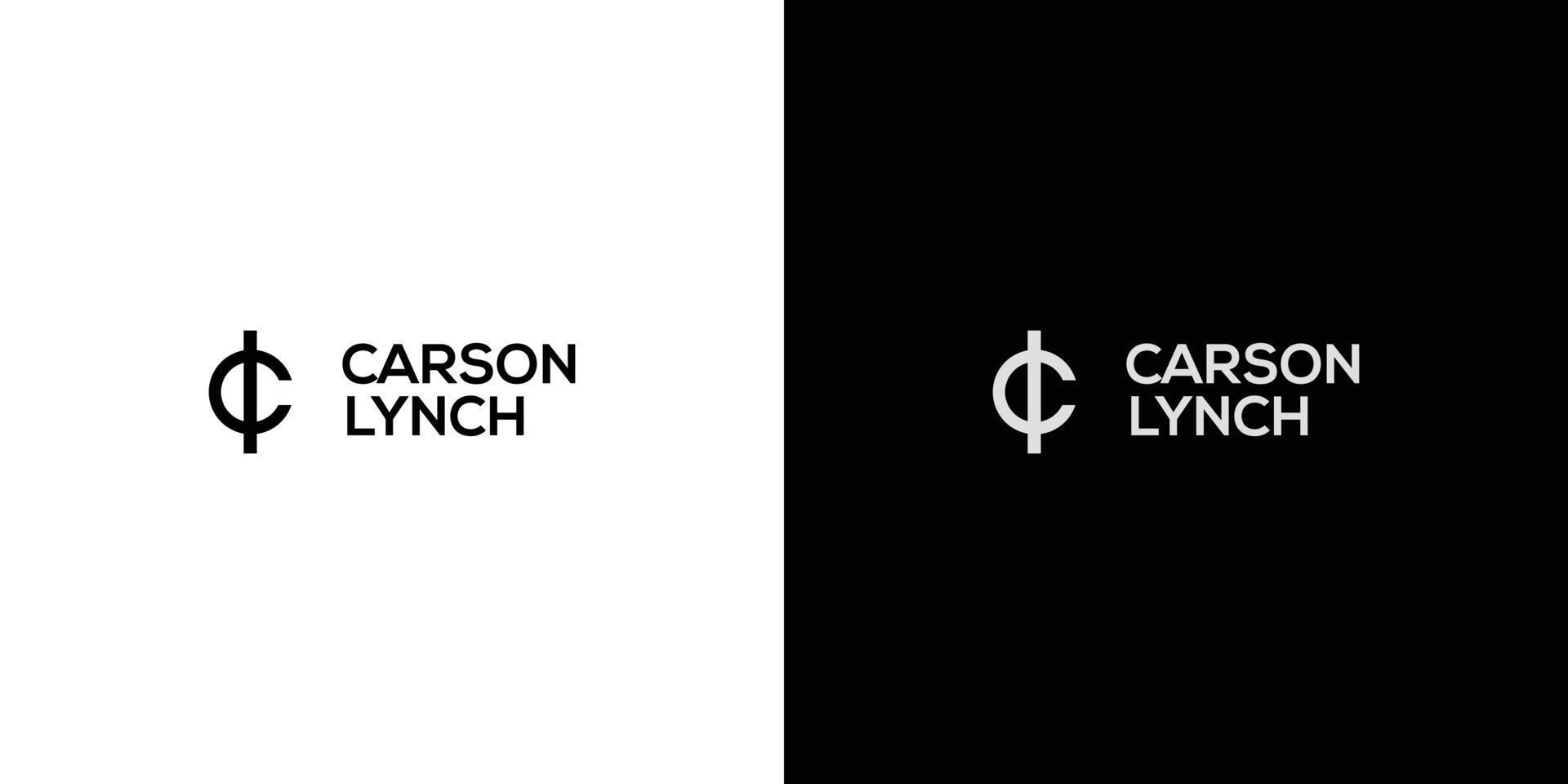 Simple and modern CL initials logo 3 vector