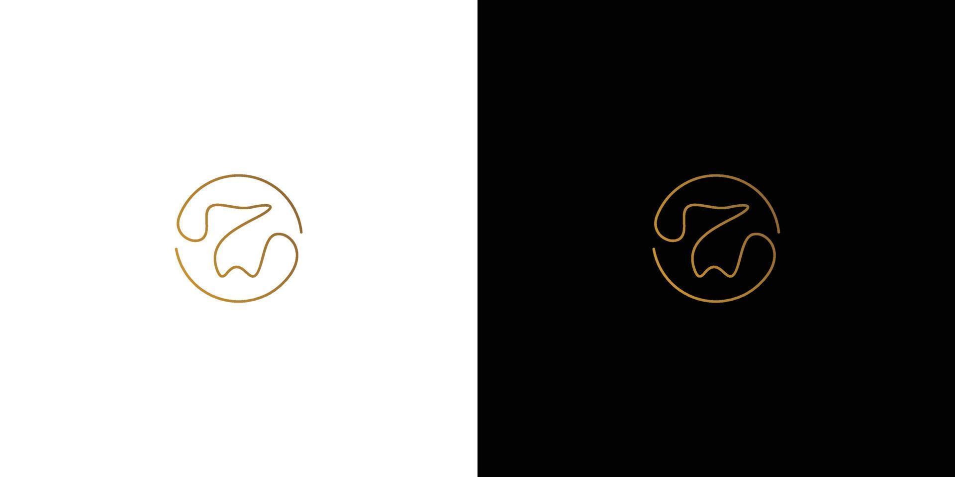 Modern and professional dental logo design suitable for dentist business 8 vector