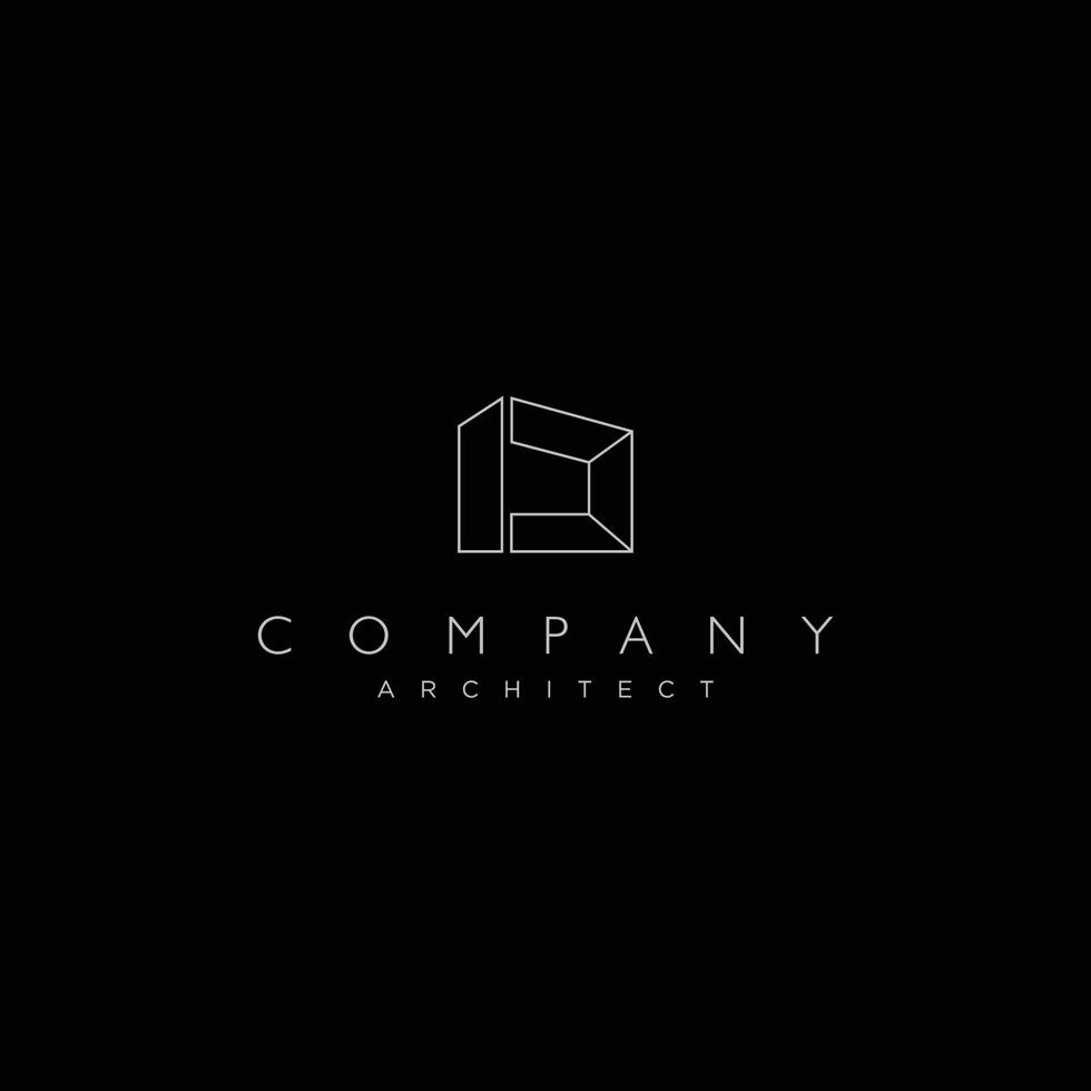 Building logo designs with the initials of the letters ID are suitable for real estate and architects vector