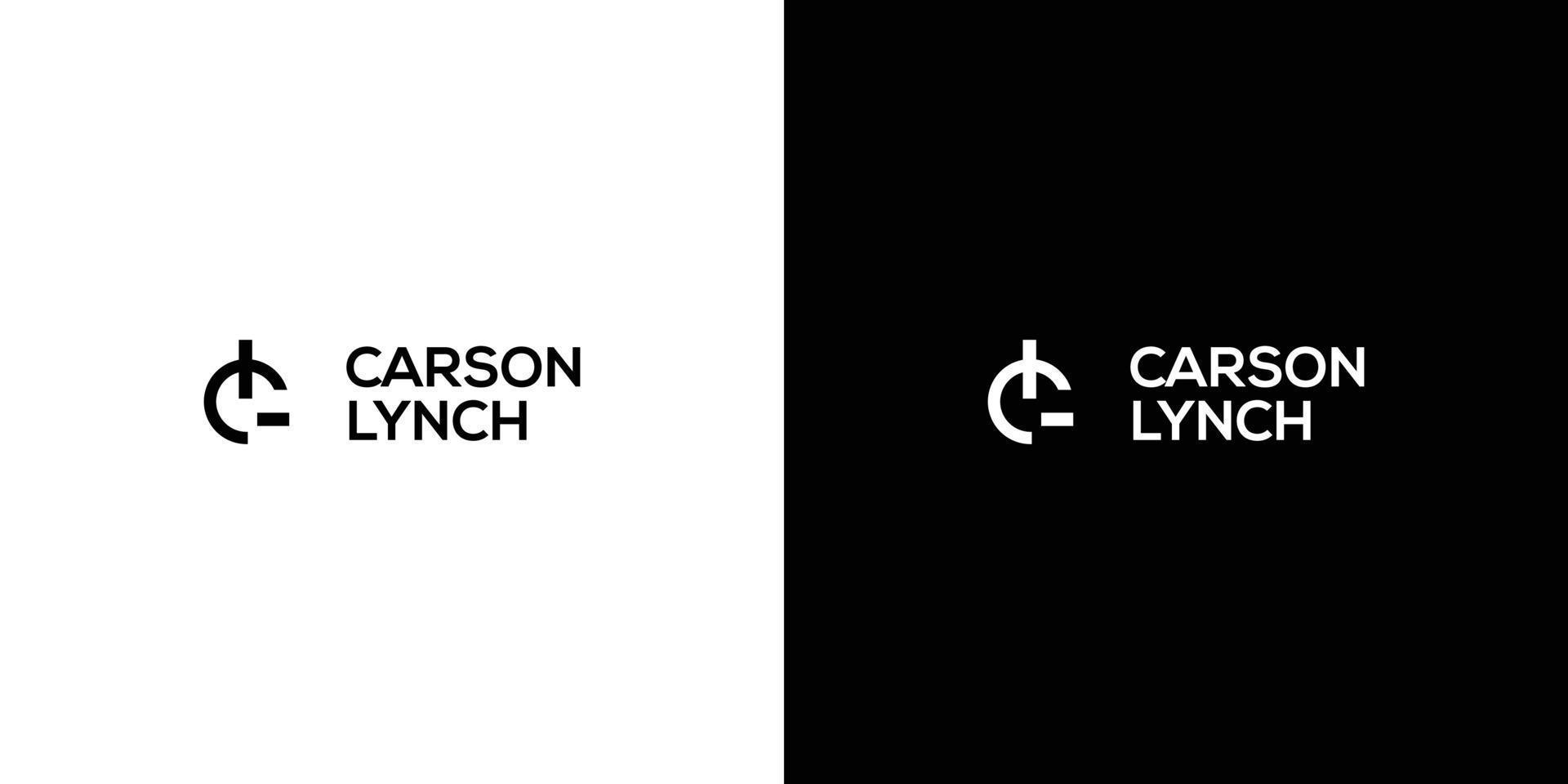 Simple and modern CL initials logo 2 vector