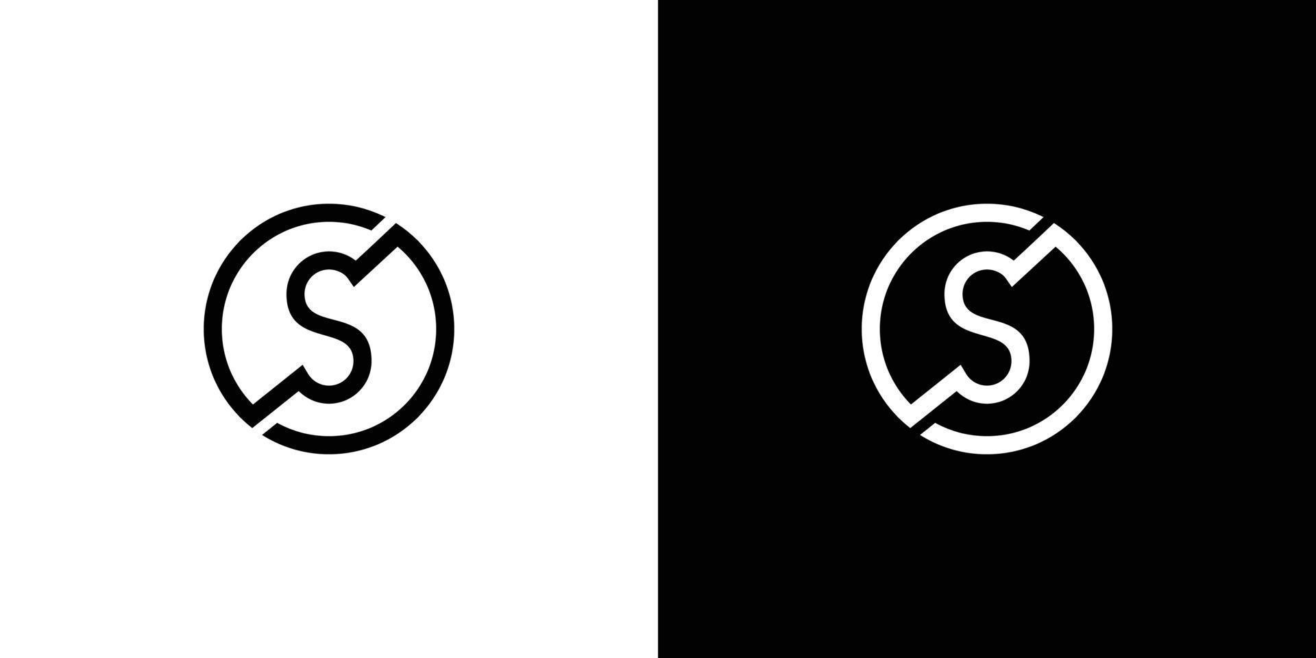 Modern and elegant letter S initials logo design vector