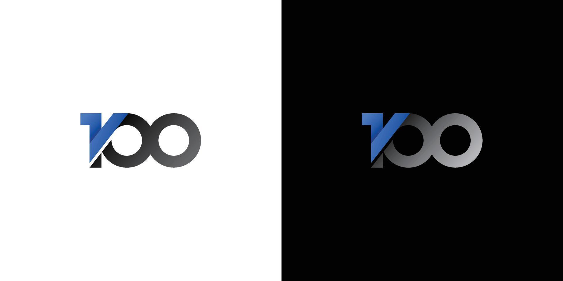100 diseño de logotipo de empresa moderno y elegante. vector