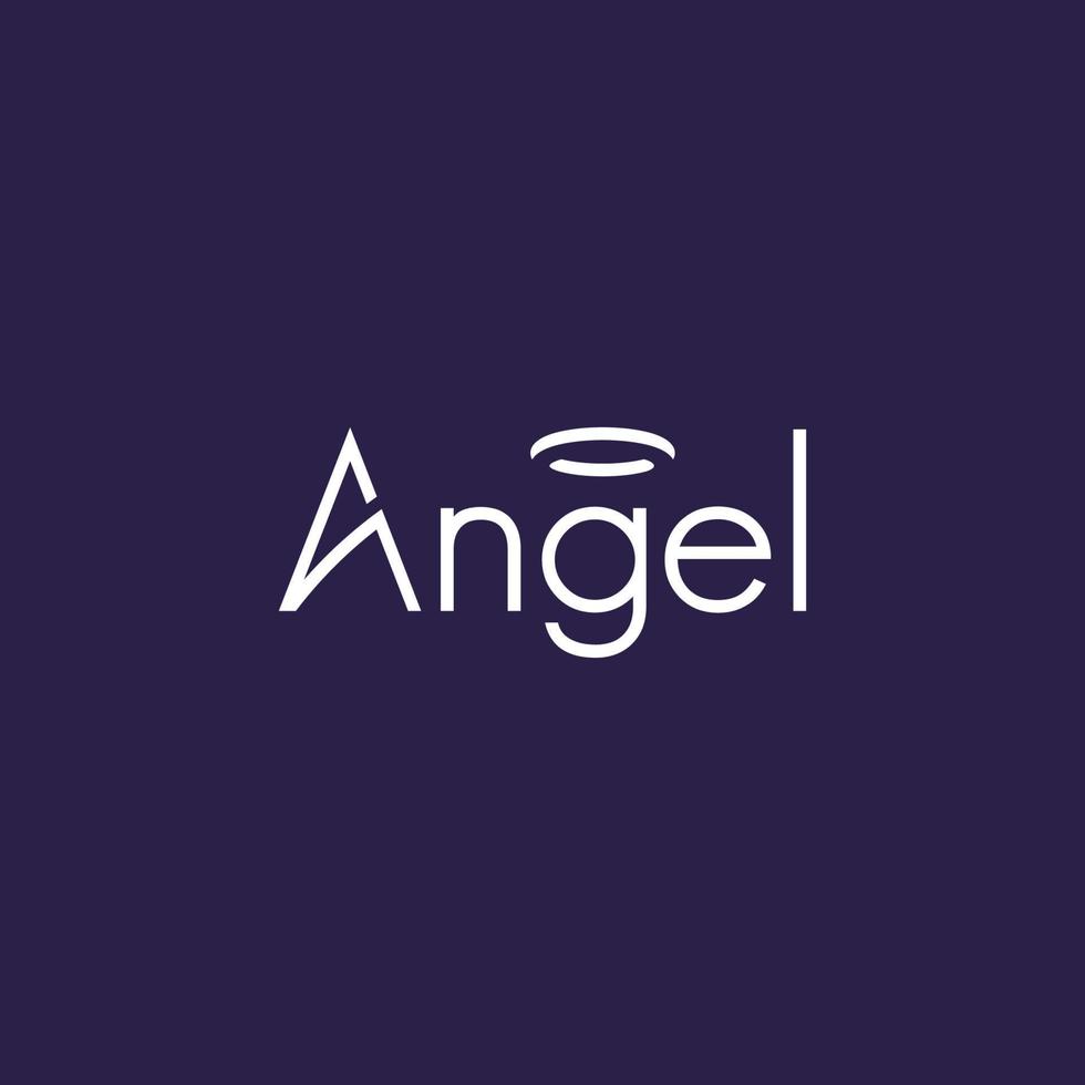 the modern and attractive ANGEL logo vector