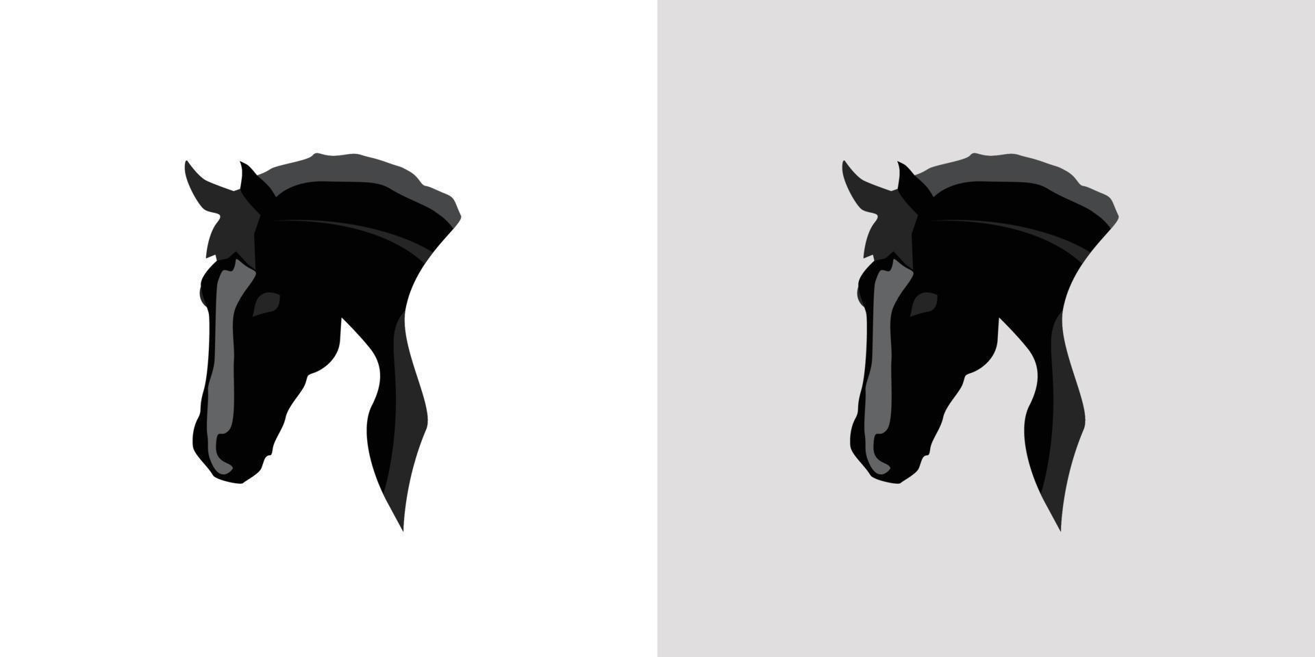 ilustración vectorial de un caballo elegante y fuerte vector